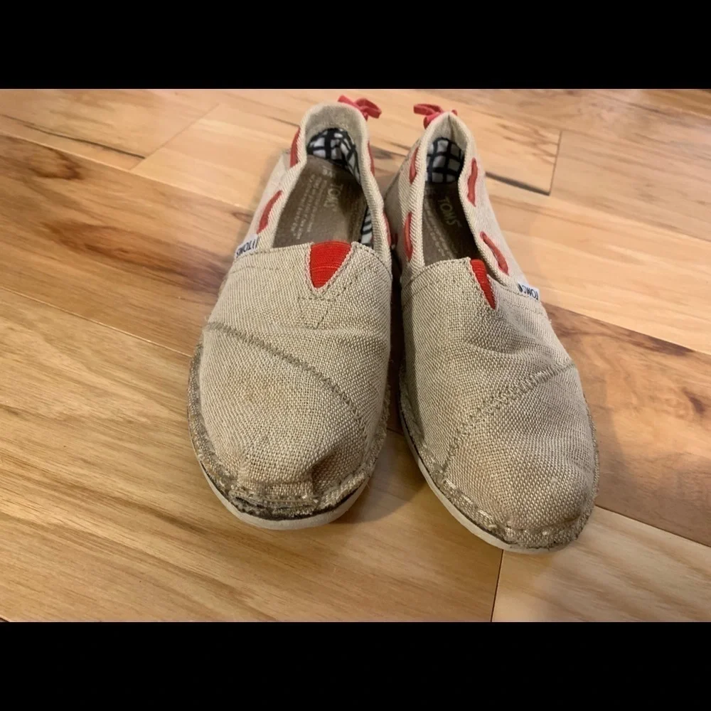 Toms burlap stitch